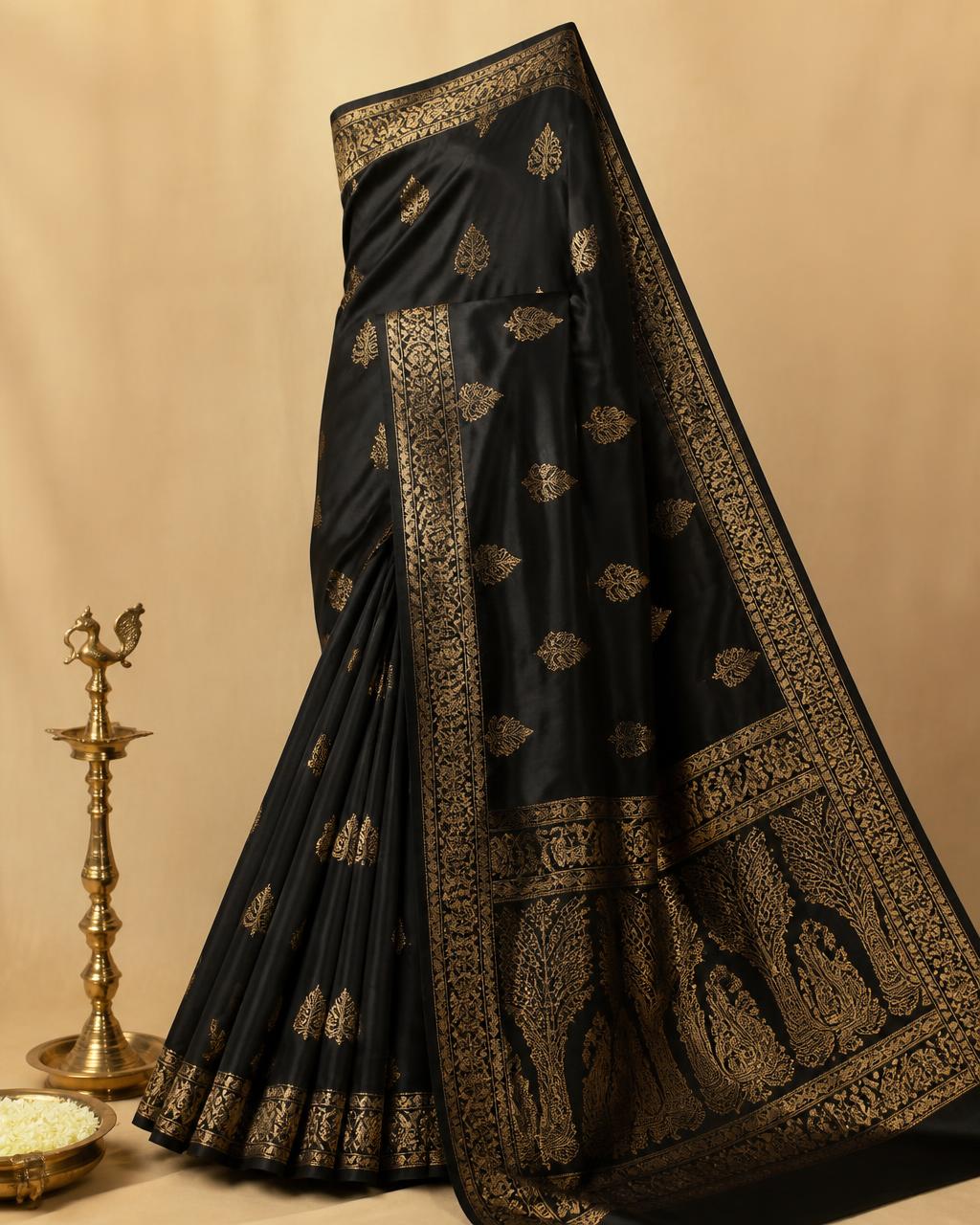 Midnight Gold Kanjeevaram